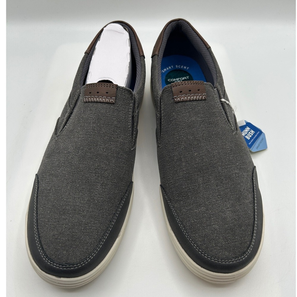 Nunn Bush City Walk CNV Slip On Shoes, Men's 11 M, Cement Grey KORE Outsole